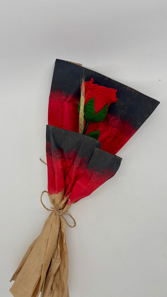 Rosas a crochet - Black Magic